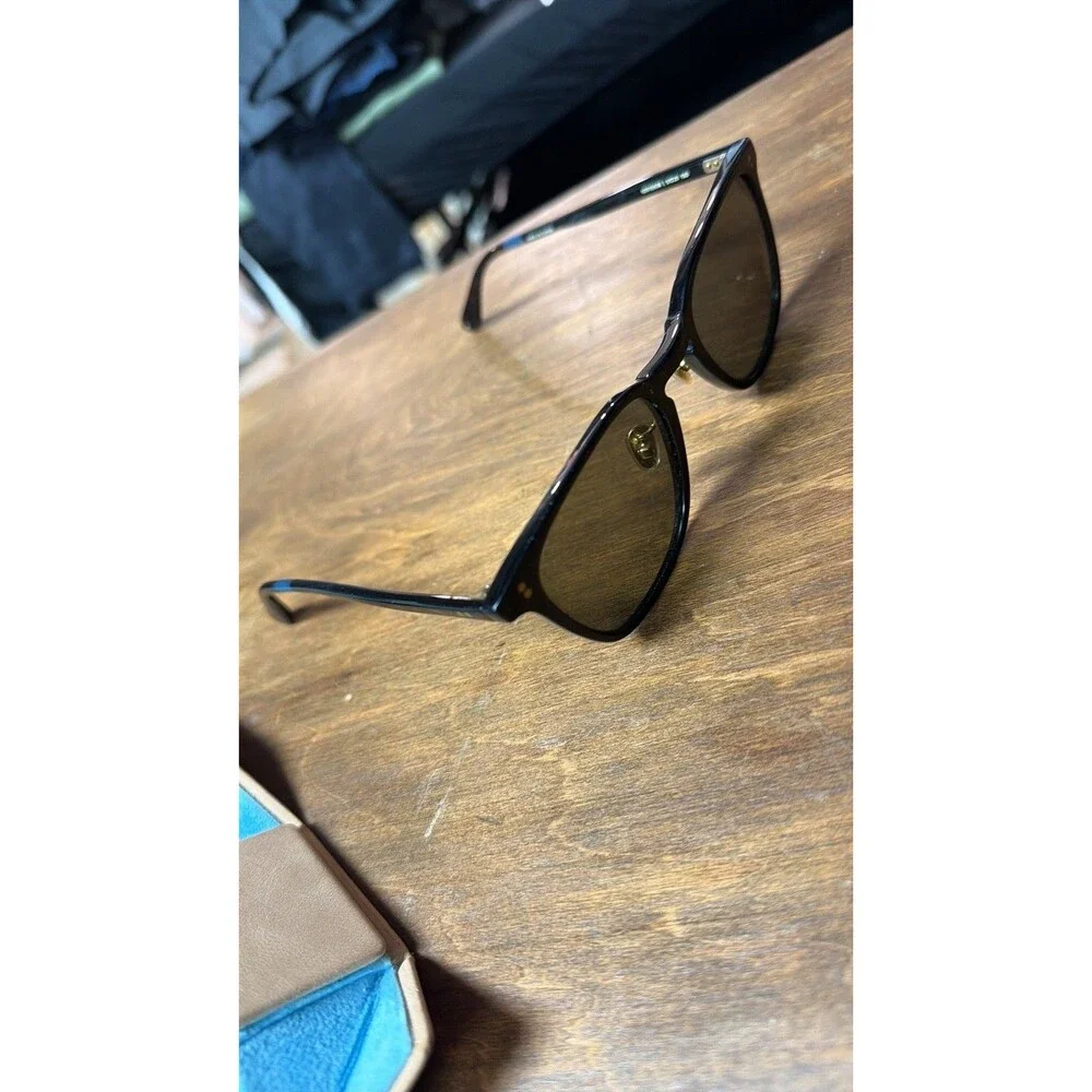 TOMS Classic Black Sunglasses with Foldable Tan Case